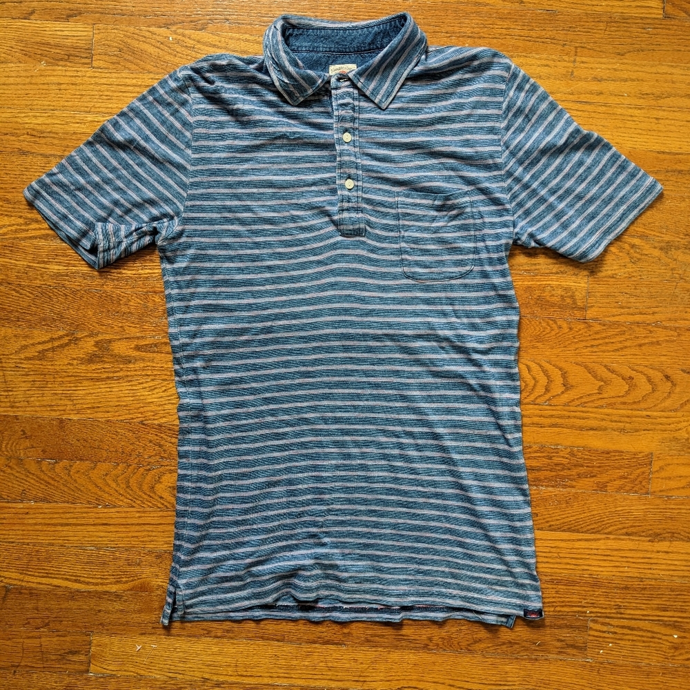 Bundle of 3 Indigo Dyed Faherty Polos